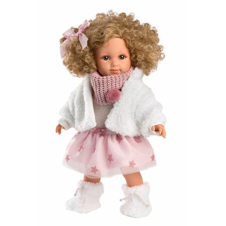 Llorens 53542 ELENA - realistická panenka s měkkým látkovým tělem - 35 cm